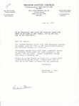 1994-06-10; Letter; Baptismal Service June 19, 1994