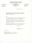 1994-08-29; Letter; Baptismal Service September 4, 1994 by Pilgrim Missionary Baptist Church