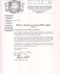 2014-07-09; Letter; Bereavement Minnie Bester by Pilgrim Missionary Baptist Church