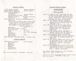 1967-04-09; Pamphlet; Announcements