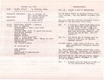 1984-10-28; Pamphlet; Announcements