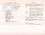 1984-11-11; Pamphlet; Announcements