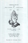 1989-01-07; Pamphlet; Homecoming Services for Zerlina D Johnson