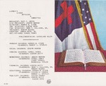 Undated; Pamphlet; Laymans League officers and Committees by Pilgrim Missionary Baptist Church
