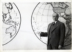 Dr. Harry W. Rockwell with Maps Photograph; c. 1940-1950 by Harry W. Rockwell