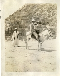 Egypt; Giza; 1926; Dr. Harry W. Rockwell on Camel; Photograph by Harry W. Rockwell