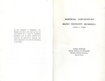 Papers; Memorial Convocation of Dr. Harry W. Rockwell; 1961