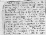 News-1956-BrohoodWkUMC by The Royal Serenaders Male Chorus