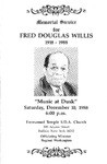 RS-obit; 1988-12-10; Willis, Fred (b) by The Royal Serenaders Male Chorus