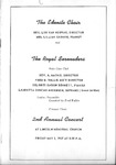 Program; 1957-05-03 by The Royal Serenaders Male Chorus