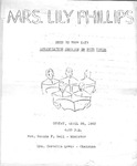 Program; 1963-04-28 by The Royal Serenaders Male Chorus