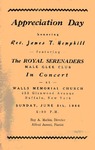 Program; 1966-06-05 by The Royal Serenaders Male Chorus
