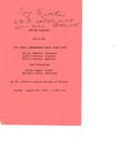 Program; 1973-04-28 by The Royal Serenaders Male Chorus