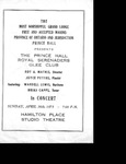 Program; 1975-04-20 by The Royal Serenaders Male Chorus