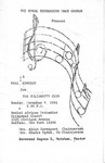Program; 1981-11-08 by The Royal Serenaders Male Chorus