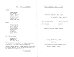 Program; 1990-11-11 by The Royal Serenaders Male Chorus