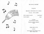 Program; 1992-10-25 by The Royal Serenaders Male Chorus