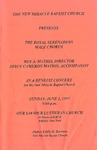 Program; 1997-06-01 by The Royal Serenaders Male Chorus