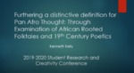 Furthering a Distinctive Definition for Afrocentricity and Pan-Afro Thought by Kenneth Kelly