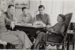 Miss Molly Carter with Officers to Whom She was Teaching English