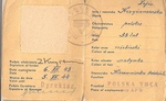 Polish YMCA Identification Card for Zofia Krzyżanowska
