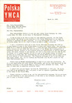 Letter from Paul Super of the Polish YMCA