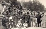 Zofia Krzyżanowska with Polish and British Soldiers and Egypt Officials